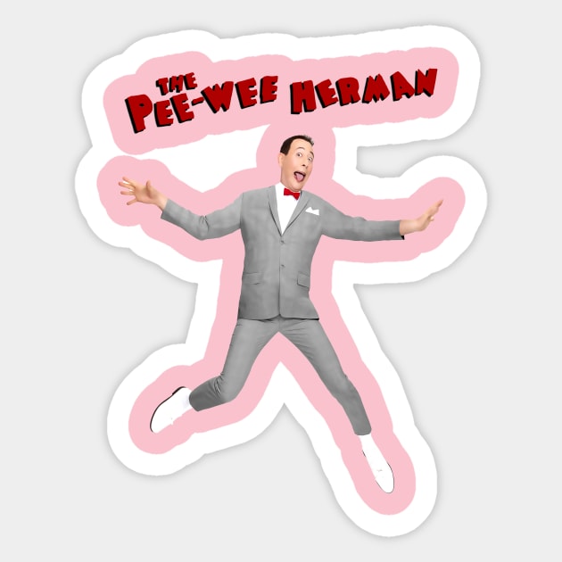 the pee wee herman Sticker by rika marleni